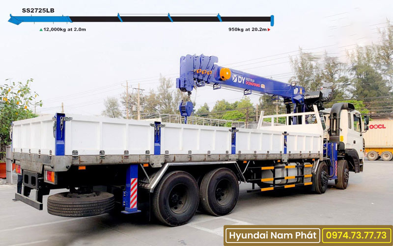 Xe Tải Hyundai HD320 Gắn Cẩu Dongyang 10 Tấn SS2725LB